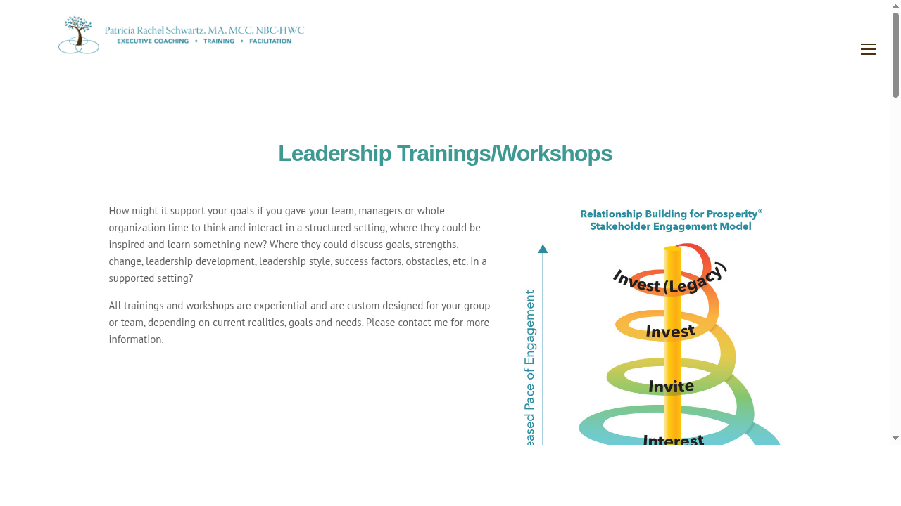 Training — Patricia Schwartz Leadership Coaching