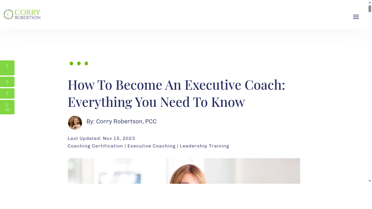 How To Become An Executive Coach: Everything you need to know | The Coaching Academy For Leaders