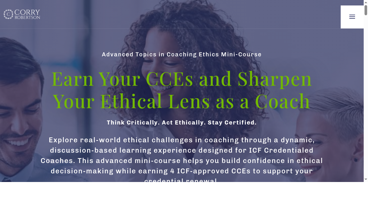 Sharpen Your Coaching Ethics: Earn 4 ICF CCEs in This Advanced Mini-Course