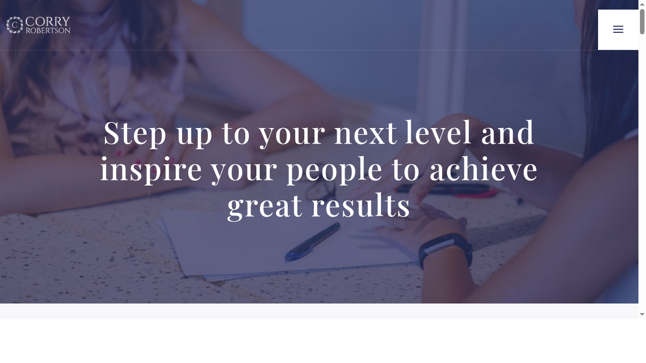 Executive Coaching | Corry Robertson