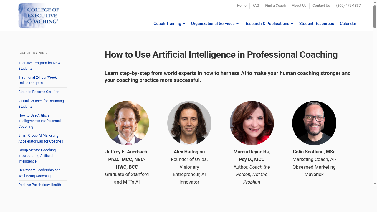 How to Use Artificial Intelligence in Professional Coaching
