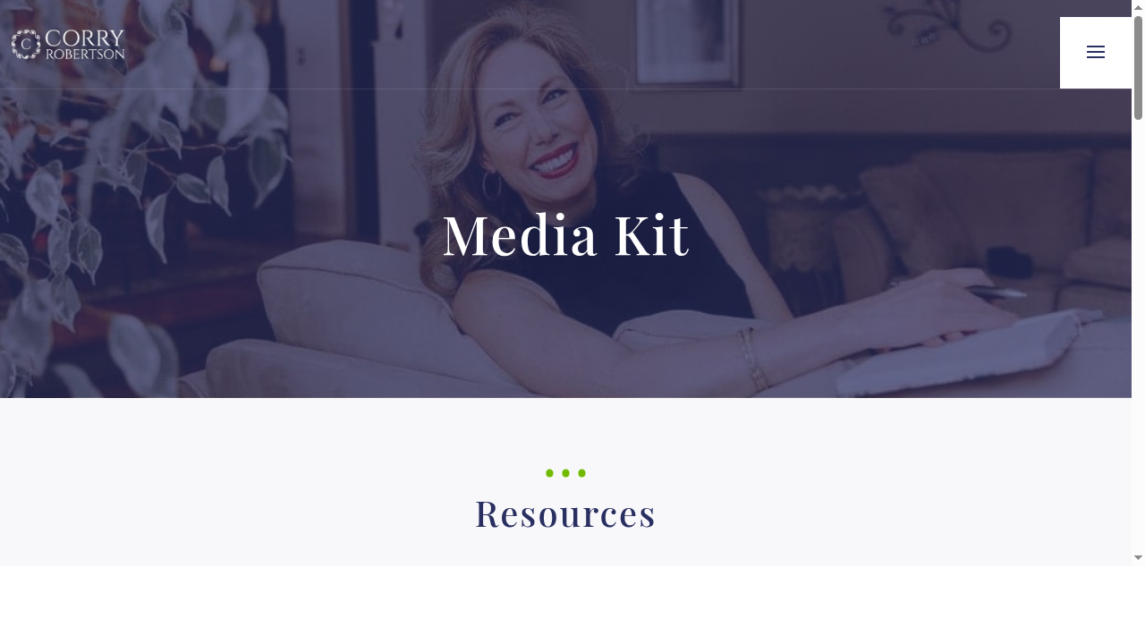 Media Kit | Corry Robertson