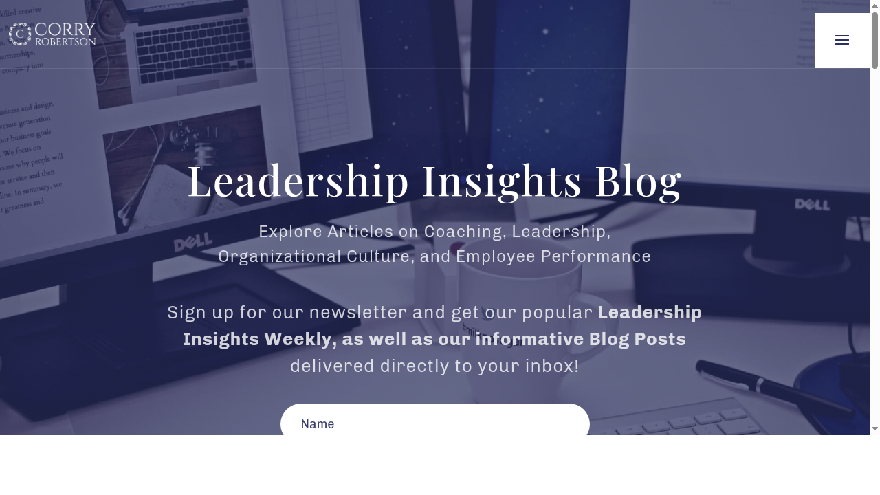 Blog | Corry Robertson