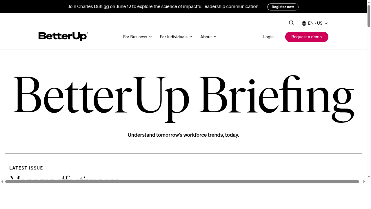 BetterUp Briefing