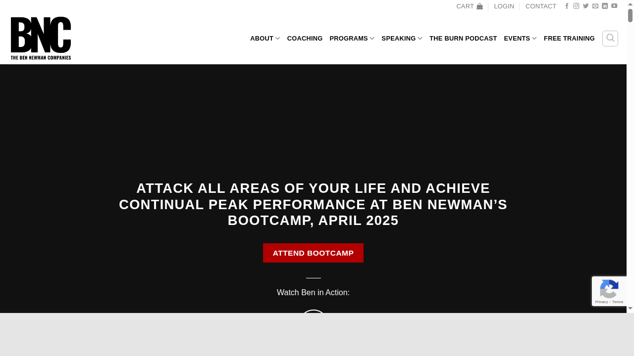 Performance Coach and Keynote Speaker | Ben Newman
