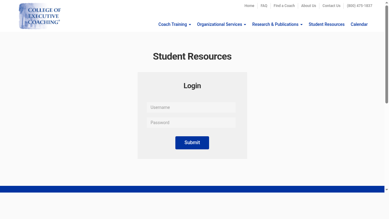 Student Resources from College of Executive Coaching