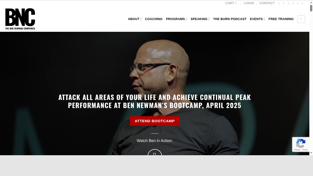 Performance Coach and Keynote Speaker | Ben Newman