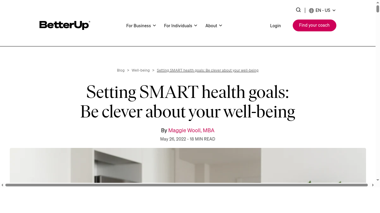 Setting Smart Health Goals: Be Clever About Your Well-Being