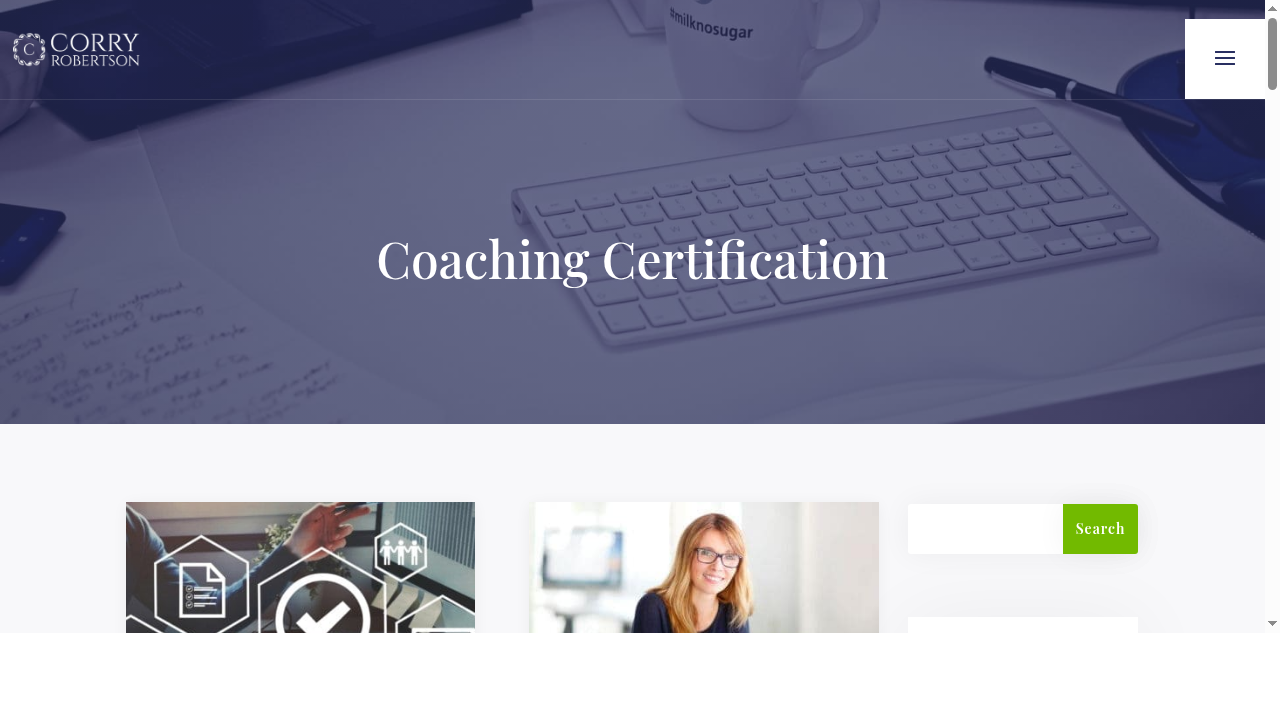 Coaching Certification Archives | Corry Robertson