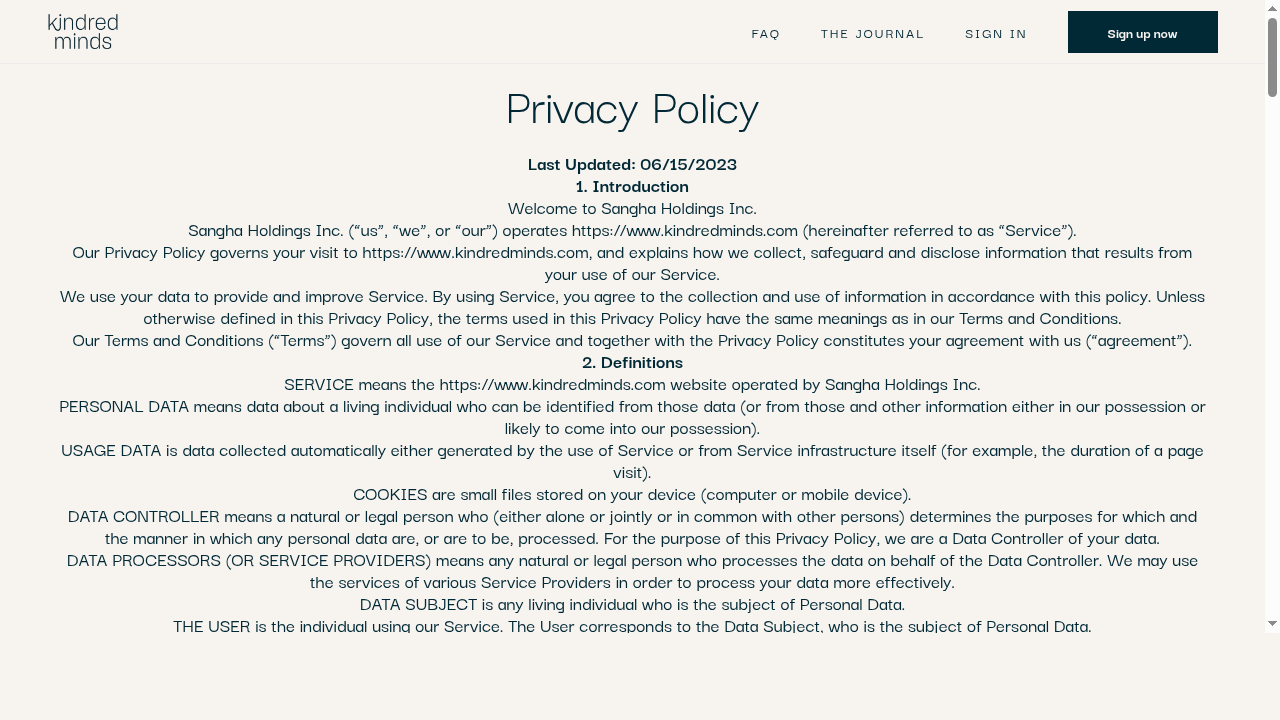 Privacy Policy