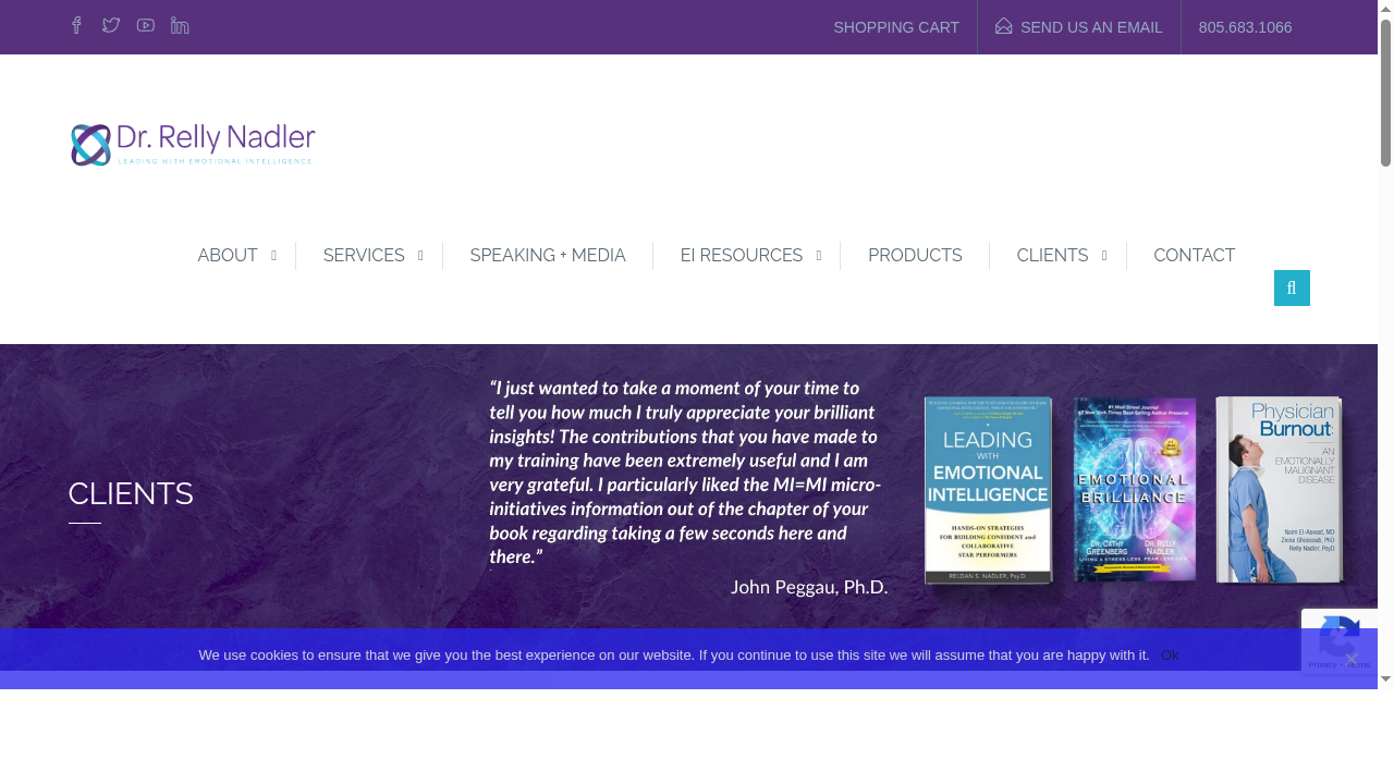 Clients - Emotional Intelligence & Leadership Training, Santa Barbara CA