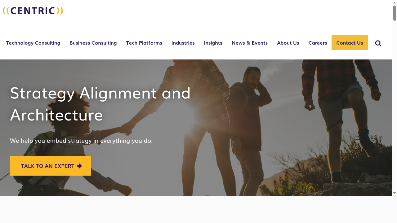 Strategy Alignment and Architecture - Centric Consulting