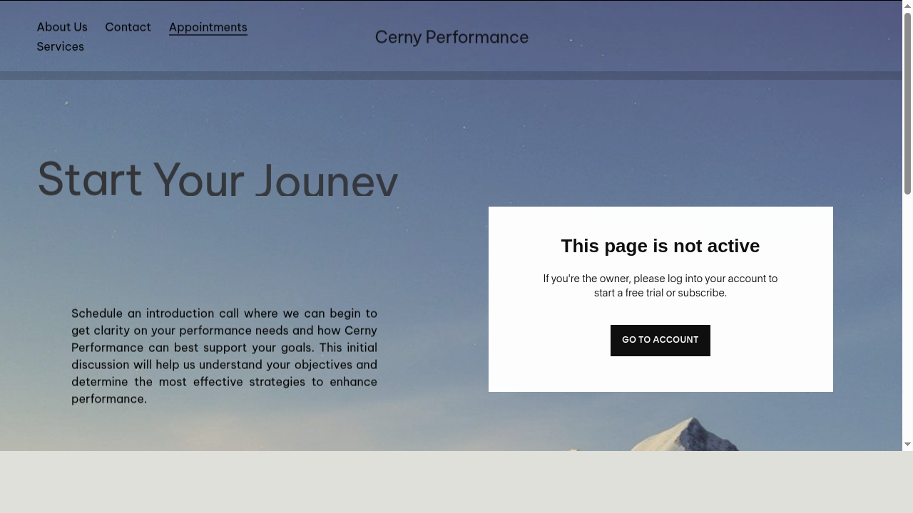 Appointments — Cerny Performance
