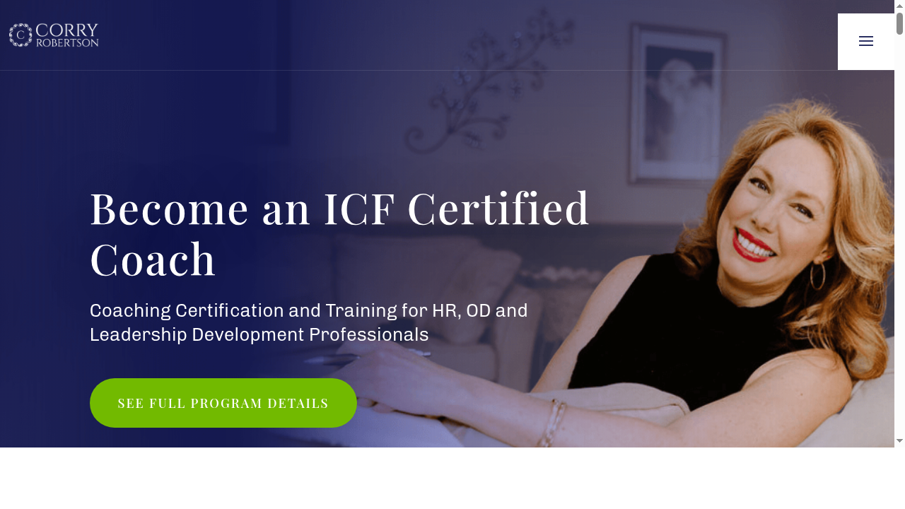 Leadership Coaching and ICF Certified Coach Training | Corry Robertson