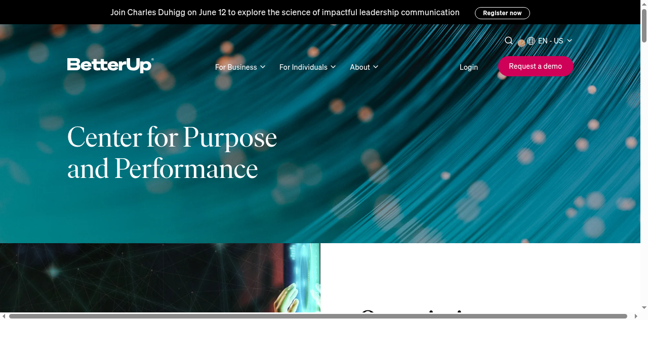 Center for Purpose and Performance