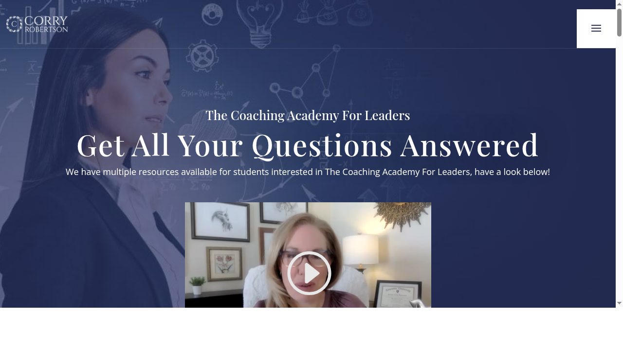 Get Your Questions Answered | Corry Robertson