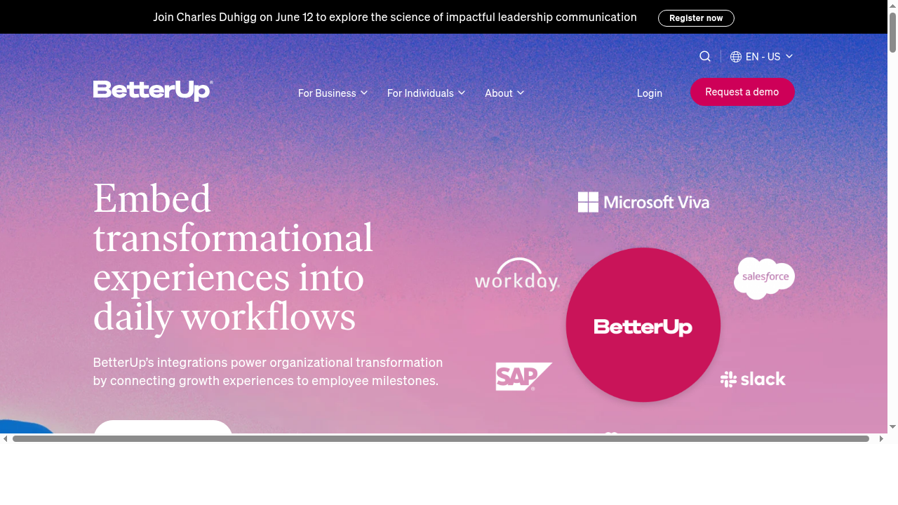 Integrations | BetterUp