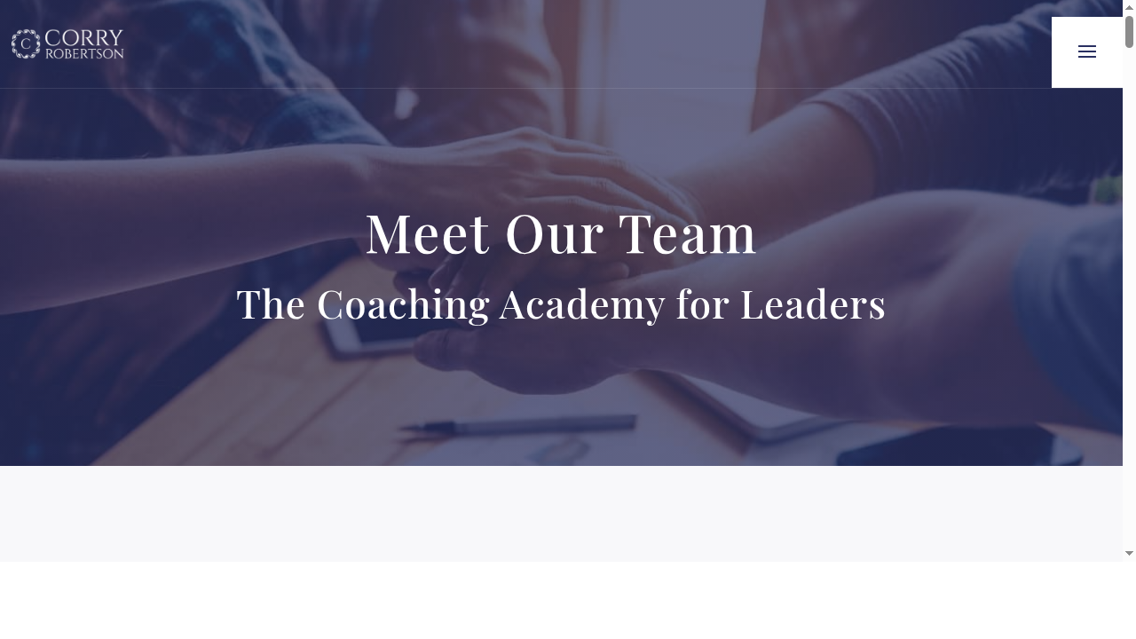 Coaching Academy For Leaders Faculty | Corry Robertson