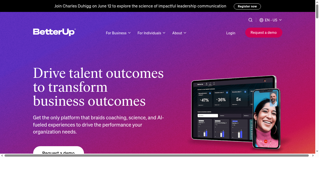 The Most Comprehensive Coaching Platform | BetterUp