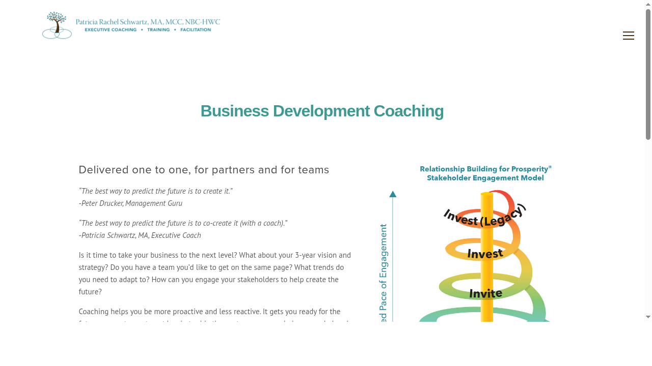 Business Development Coaching — Patricia Schwartz Leadership Coaching