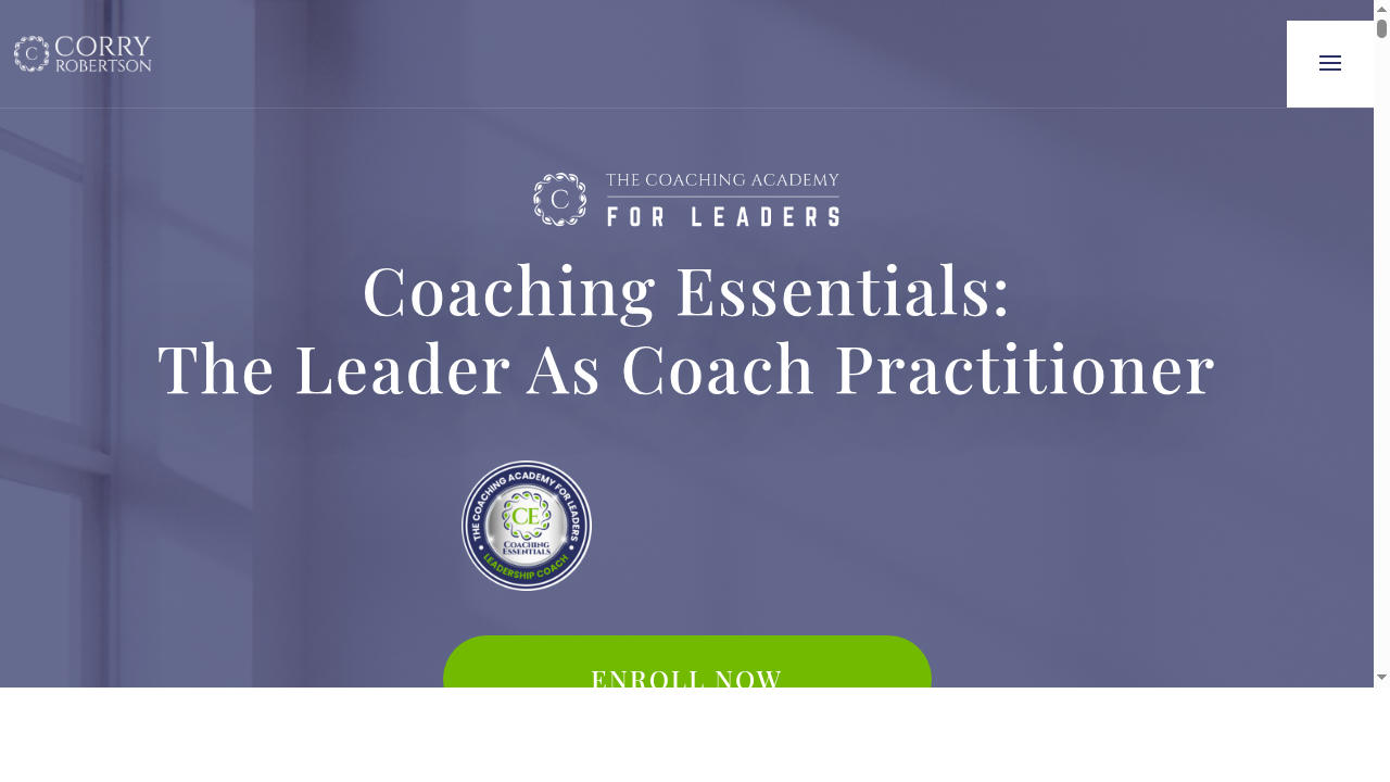 Coaching Essentials Course | Corry Robertson