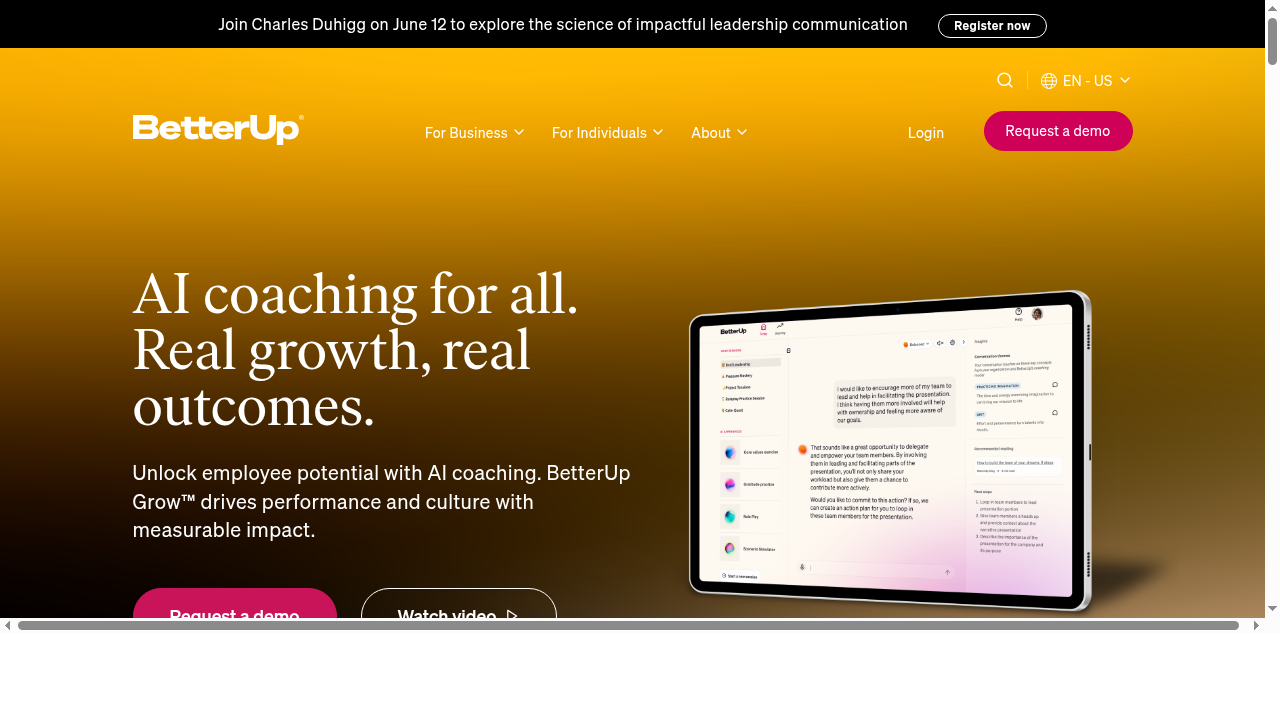 AI Coaching for All | BetterUp Grow™