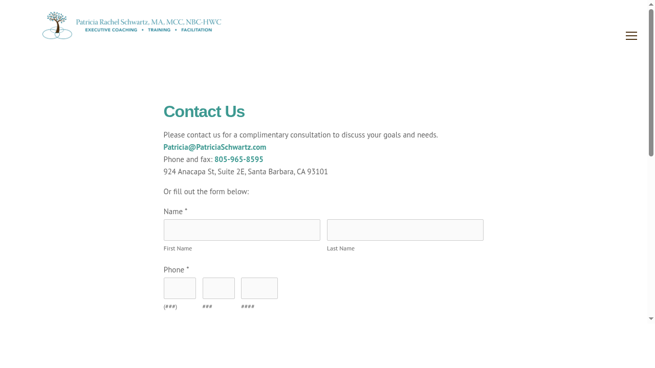 Send a Message — Patricia Schwartz Leadership Coaching