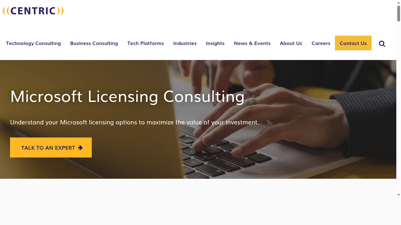 Microsoft Licensing Consulting - Centric Consulting