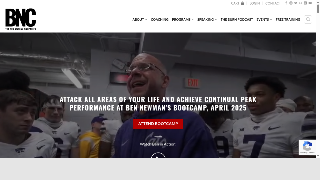 Performance Coach and Keynote Speaker | Ben Newman