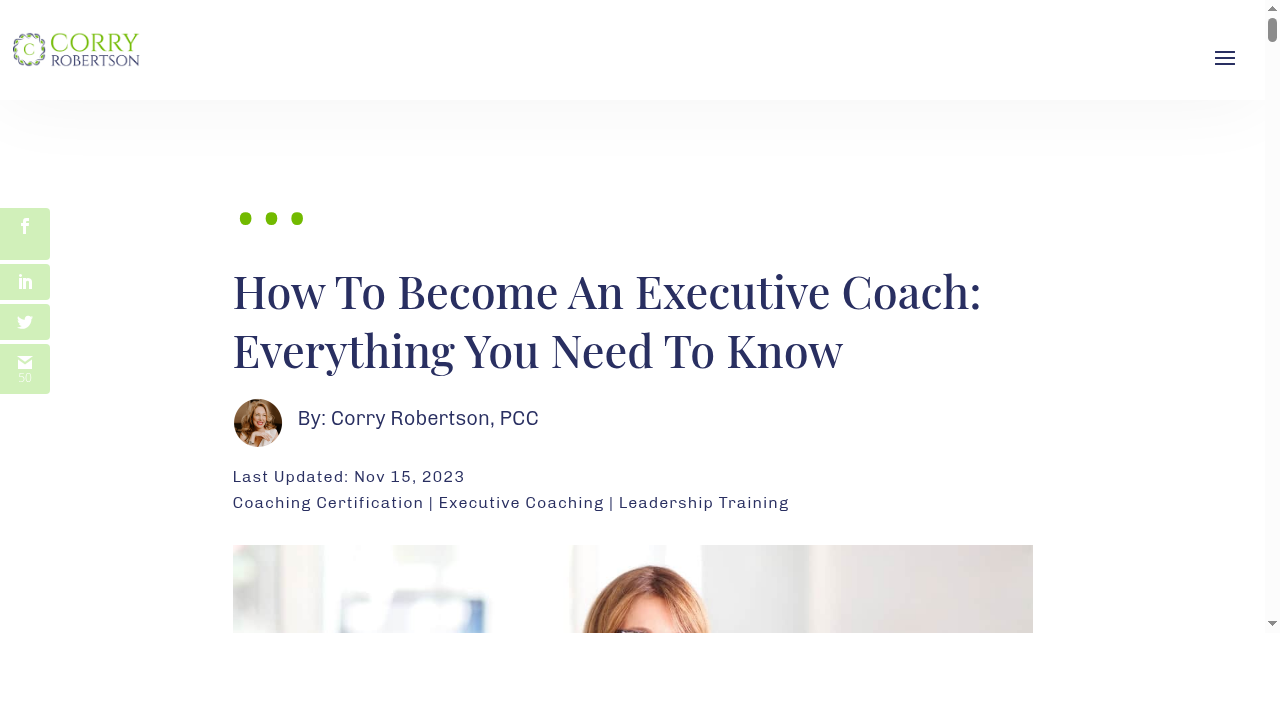 How To Become An Executive Coach: Everything you need to know | The Coaching Academy For Leaders