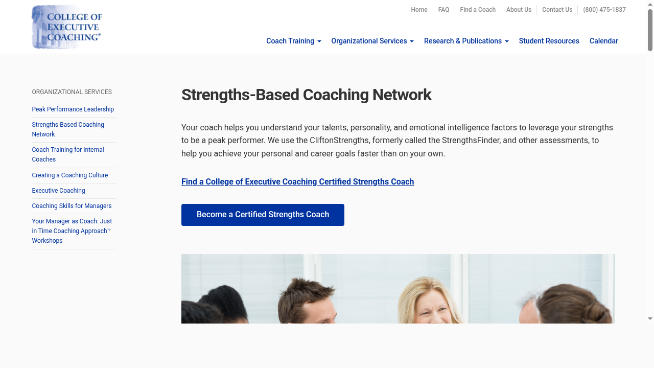 Strengths-Based Coaching Network | College of Executive Coaching