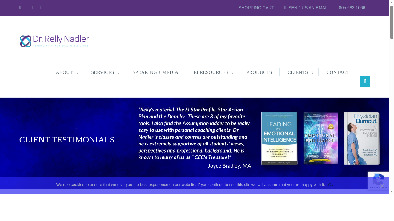 Client Testimonials - Emotional Intelligence & Leadership Training, Santa Barbara CA