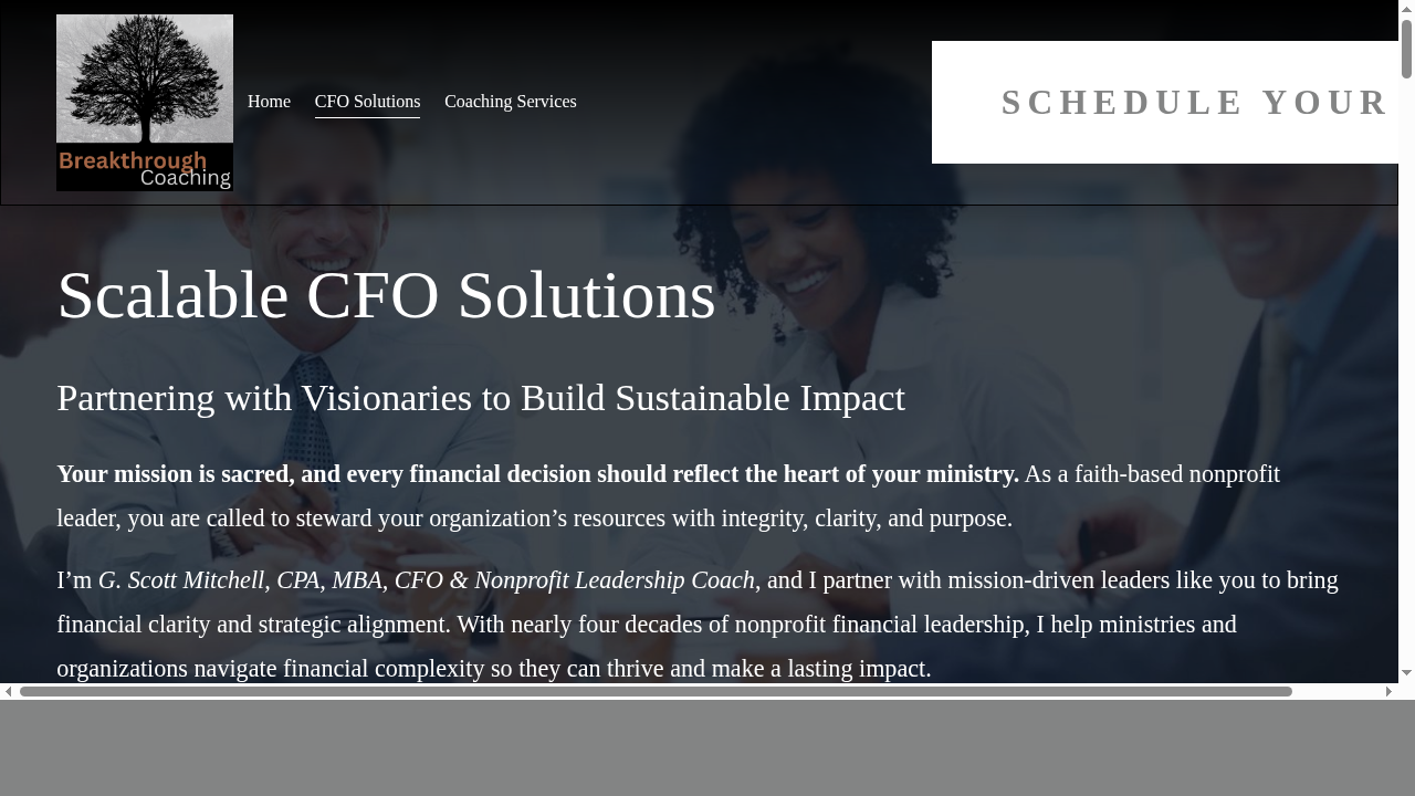 Nonprofit CFO Services — Breakthrough Coaching