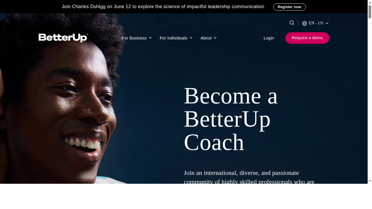 Become a Coach | BetterUp