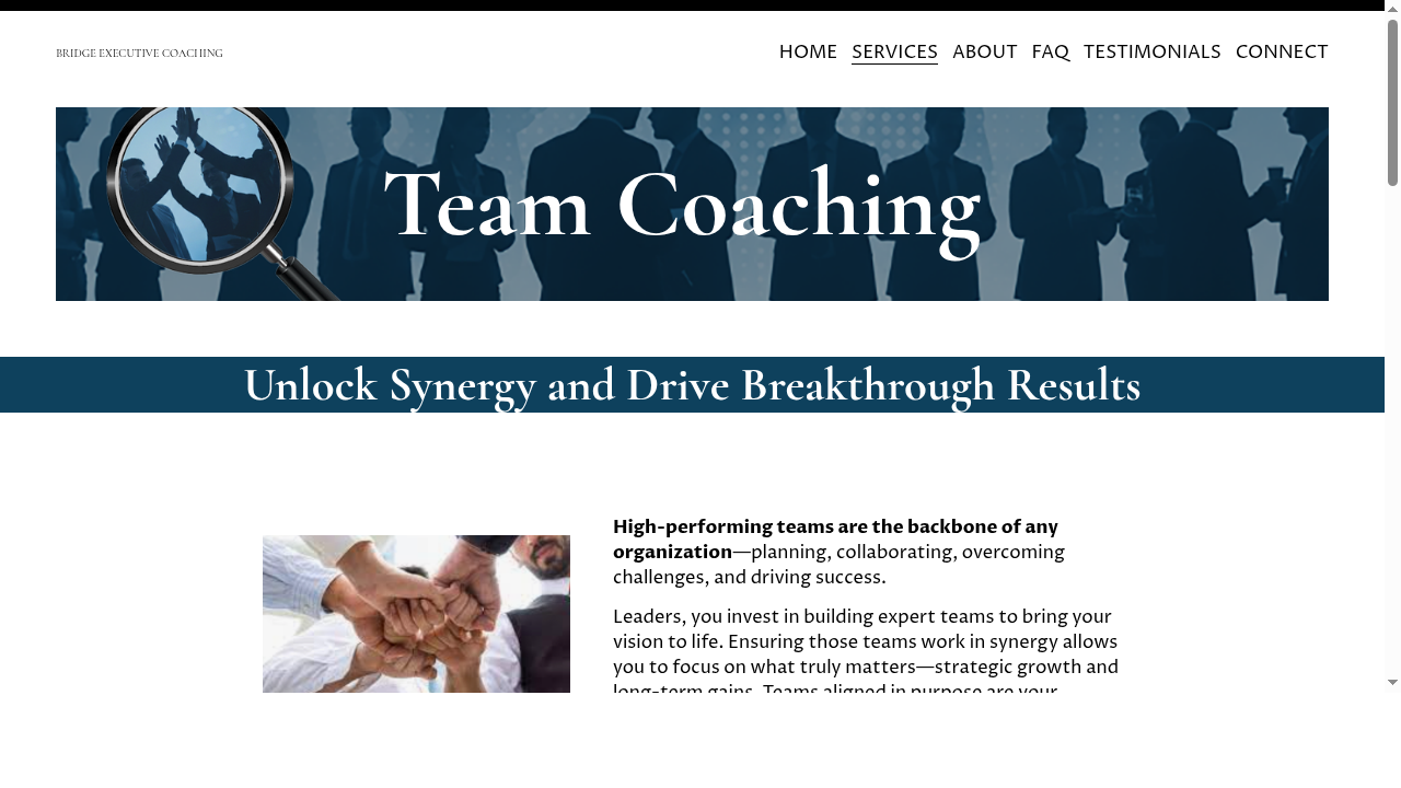 Leadership Coaching - Conflict Management - Strategic Coaching | San Luis Obispo County | USA — BRIDGE EXECUTIVE COACHING
